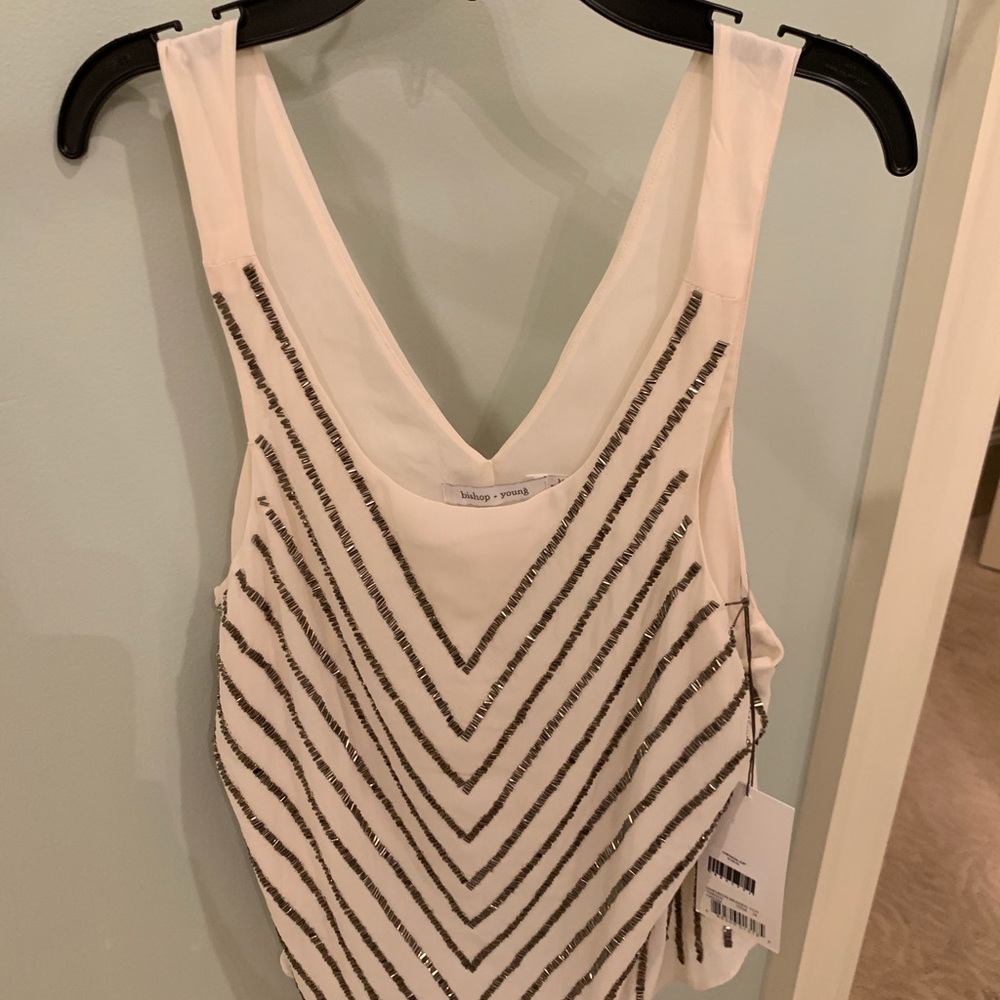 chevron beaded bishop + young top